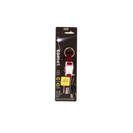Dog collar Dog Gone Smart Red 20 Light